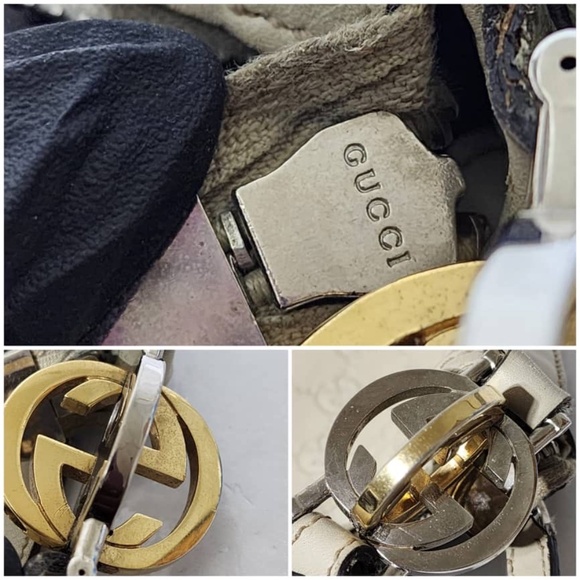 Authentic GUCCI Guccissima Medium GG Twins Hobo Bag Off White - Picture 9 of 16